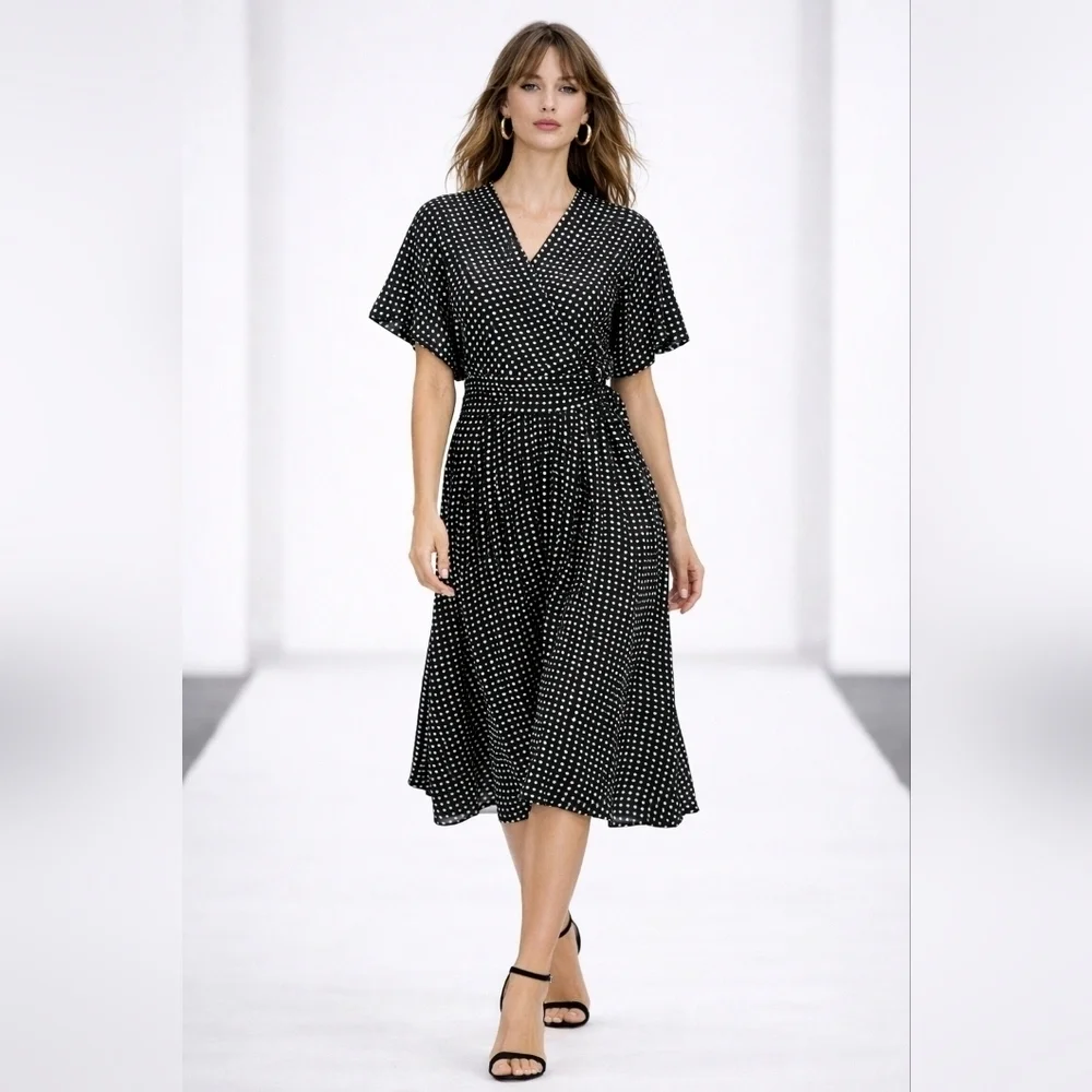 dvf black wrap dress Astrid line skirt DVF Ballerina Dress